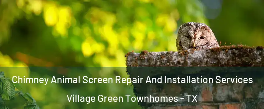 Chimney Animal Screen Repair And Installation Services Village Green Townhomes - TX