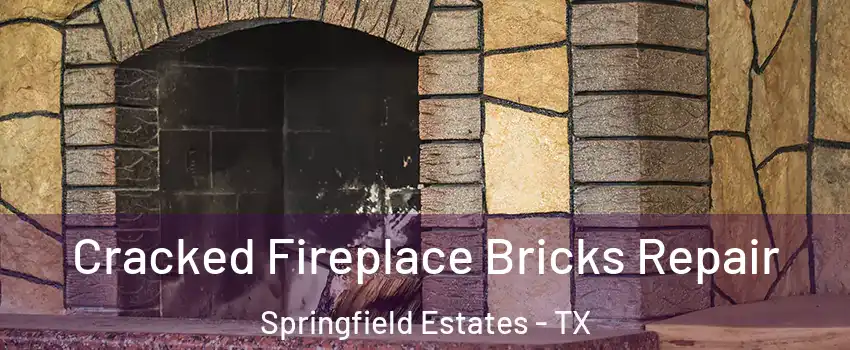 Cracked Fireplace Bricks Repair Springfield Estates - TX