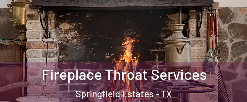 Fireplace Throat Services Springfield Estates - TX