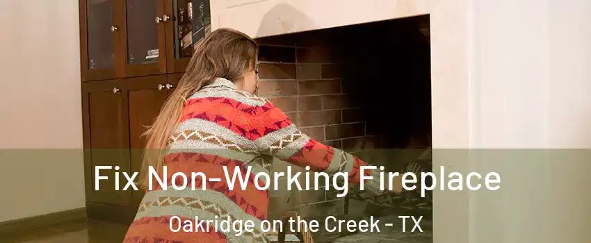 Fix Non-Working Fireplace Oakridge on the Creek - TX