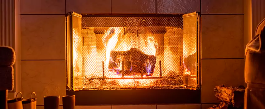 Mendota Hearth Landscape Fireplace Installation in Golden Gate Park, Texas