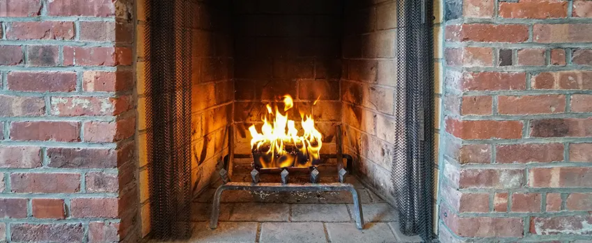 Repairing Damaged Fireplace Tiles in Fall Creek Addition, Texas