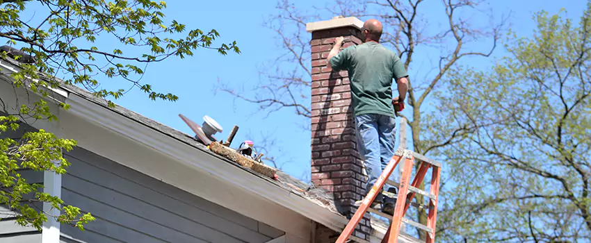 Vinyl and PVC Chimney Flashing Installation in Las Palmas Ct/Biscay Drive, TX