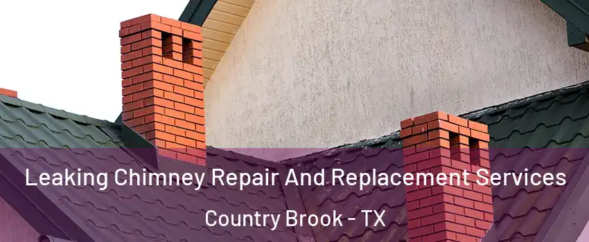 Leaking Chimney Repair And Replacement Services Country Brook - TX