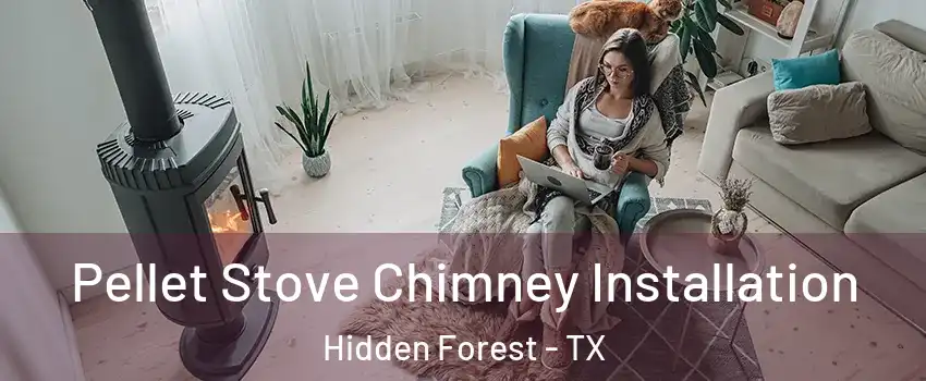 Pellet Stove Chimney Installation Hidden Forest - TX